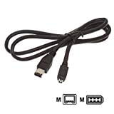 SCD372 Camcorder Durpower 6FT Firewire iLink 6-4 Pin DV Video Cable Cord Lead For Samsung SCD371 